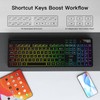 AOC KB600 Wireless Keyboard with 7-Color RGB Backlit, 2.4GHz Full-Size
