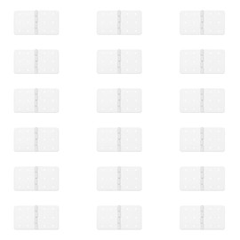 YINETTECH 30PCS RC Airplane Hinges 29x16mm Rectangle Foldable Plastic Pinned Hinges for DIY RC Airplane Model Parts Replacements White
