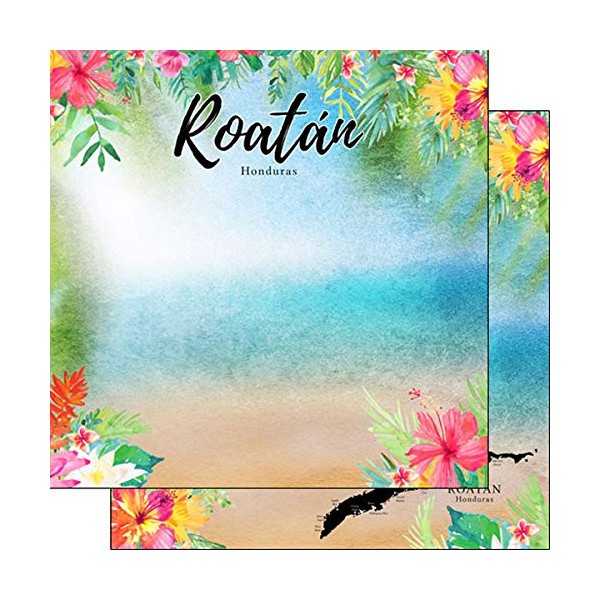 Scrapbook Customs 39192 Roatan Honduras Getaway 12 Inch x 12