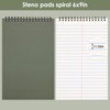 LABUK Top Spiral Steno Pads 6x9in, 10 Pack A5 Spiral