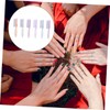 Vaguelly 6Pcs Manicure Cleaning Brush Durable Fingernail Dust Removal Tools