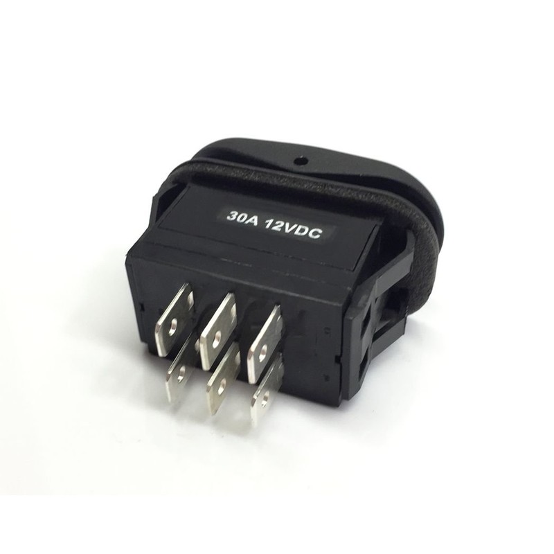 Waterproof 30 Amp Double Pole 3 Position Momentary On-Off-Momentary On