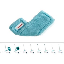 Leifheit Set of 2 Profi XL static plus Mop Cover, for All Floor Types, Attracts Dust and Hair Like a Magnet, Floor Mop Replacement Cover for Smooth Floors, Dust Mop for the Floor