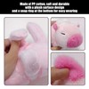 QIHUAN 1 Piece Of Pink Plush Capybara Toy, Cute Cartoon