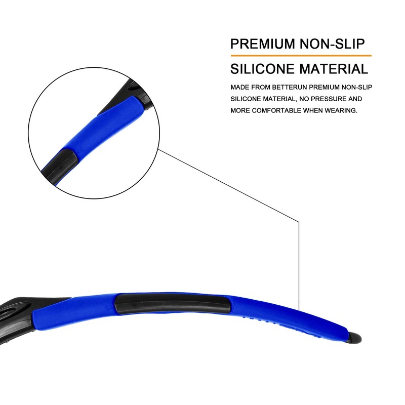 Betterun Blue Replacement Ear Socks for Oakley M2 Frame/M2 Frame