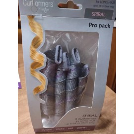 Curlformers SPIRAL 8 Pack For Long Hair Up To 14" PRO PACK NO HEAT CURLERS NEW