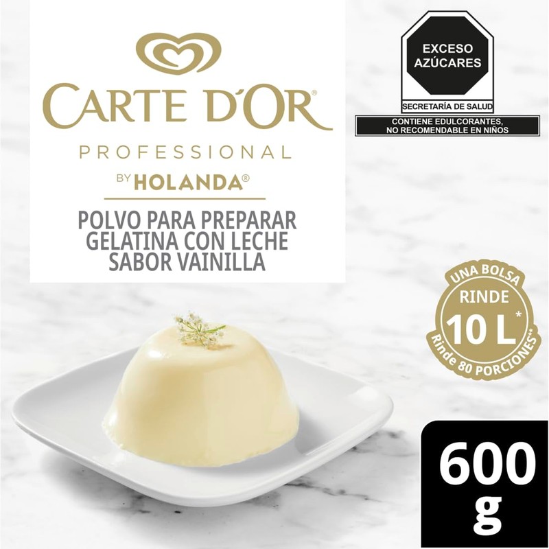 Carte D´Or Gelatina de Vainila con Leche 600 gr UFS