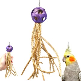 Bonka Bird Toys 1616 Foraging Octopus Chew Tug Pull Medium Parrot Cage Toy Pet, Conure, African Grey, Ringneck, and Similar Bird Sizes