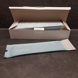 200 x Sterilisation Bags with SK Closure Sterilising Bags for Autoclaves Various Sizes (75 x 250 mm)