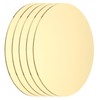 sourcing map 5 Pcs Round Brass Plate, 90mm(3.54") Dia Pure