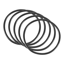 QUARKZMAN Nitrile Rubber Seal O-Rings 66 mm x 60 mm x 3 mm for Tap Plumbers Repair Seal Connection, Black Pack of 5