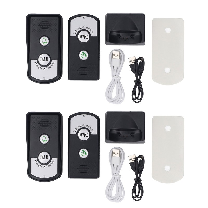 2 Way Voice Intercom IP54 Waterproof Wireless Intercom Doorbells System