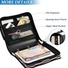 Blueangle Cherry Bow Plaid Zipper Binder, 1.5-Inch 3-Ring Binder Bag