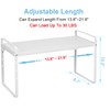 Set of 2 Expandable Cabinet Shelf Organizer, Stackable Kitchen Countertop