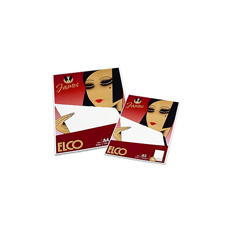 ELCO James Velin A5 100 gsm Writing Pad Blank with