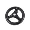 Sourcingmap 16mmx160mm Black 3 Spoked Lathe Handwheel Hand Wheel with