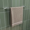 Croydex Chrome Wall Mounted Modern Towel Rail - Durable Stainless