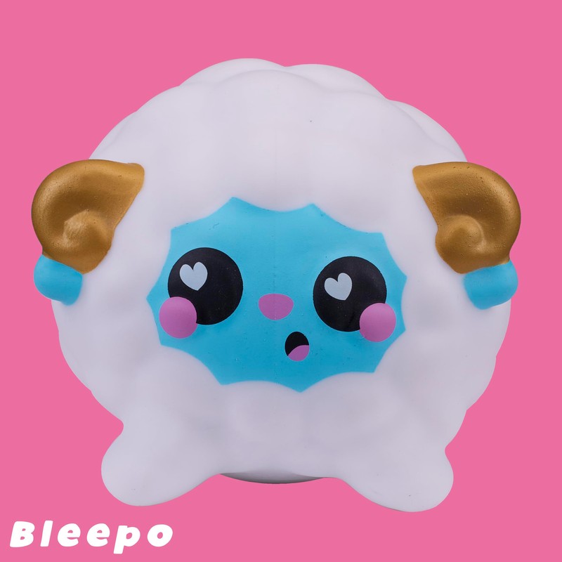 Smooshzees Luvzees, Bleepo, White Sheep, Collectable Characters, Supersoft, Cuddly and