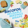 Bacofoil Beeswax Wraps, Pack of 2, Reusable food wraps, Natural