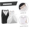 iplusmile 100pcs Bride Groom Candy Boxes Wedding Favor Containers Capacity