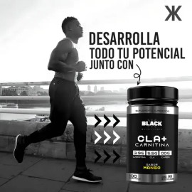 Black Supplements Cla  Carnitina 1kg 100servs Mango                                                                                                   