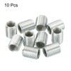 PATIKIL 10pcs M8-M6 Thread Adapter Sleeve Reducing Nuts 10mm Threaded