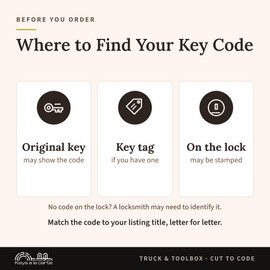 Better Built Replacement Key 207 | KEYSALACARTE | Custom Cut on BAU3 Blank for Toolbox Locks