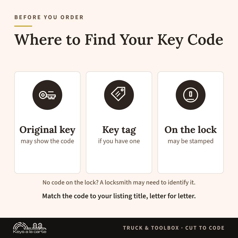Better Built Replacement Key 207 | KEYSALACARTE | Custom Cut