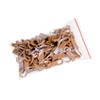 Curtain hooks for rings, oak, 25 pieces, 10 mm diameter,