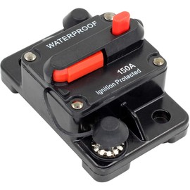 ZOOKOTO 12V- 42VDC 150 Amp Circuit Breaker with Manual Reset for Car Truck Rv ATV Marine Boat Vehicles/electronic systems