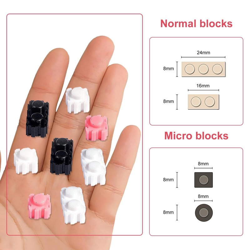 AHZILEI Schnauzer Dog 7100 Piece Micro Building Blocks Set for