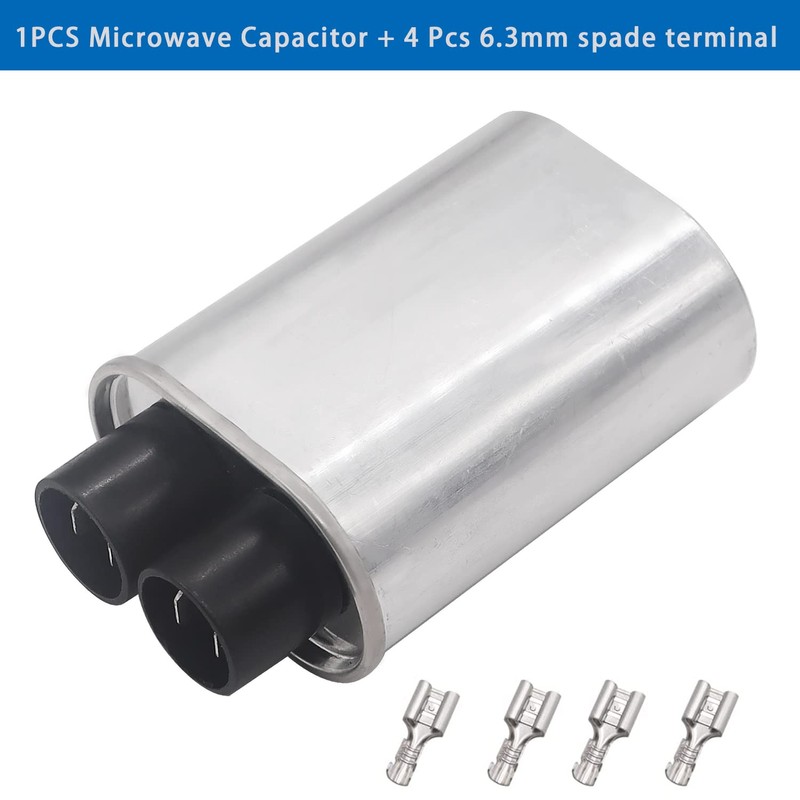 Tnisesm Microwave Capacitor 0.95uF 2100V, High Voltage Capacitor 1/4" Standard