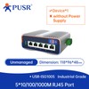 PUSR 5 Ports with 10/100/1000Mbps Gigabit Industrial Ethernet Switch -40°C
