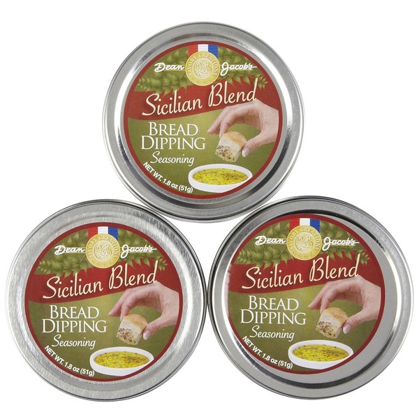 Dean Jacobs Sicilian Bread Dipping Tin, 1.8 oz, 3 pk