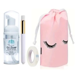 Lash Shampoo 50ml Espuma Lashista + Regalo Brocha Y Cinta