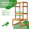 Zytty Toddler Step Stool Toddler Kitchen Stool, Adjustable-Height Toddler Tower
