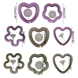 URTERYSER Feeder, Fish Food Feeding Aquariums Floating Circle Feeders Heart/Flower Shape, 13.00 * 9.00 * 2.00CM, Flowershaped small