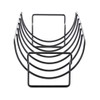 KUNANG BBQ Rib Racks for Smoking,Turkey Roasting Rack Roast Rack