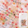 80Pcs Flower Nail Charms Colorful Flower Nail Rhinestone 3D Gradient