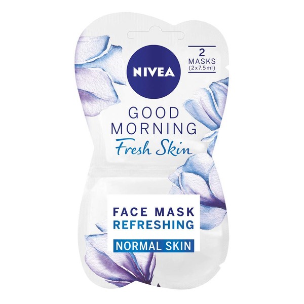 NIVEA Good Morning Fresh Skin Refreshing Face Mask, Pack of 24, Hydrating Masks with Aloe Vera and Vitamin E, Skin Care Essentials