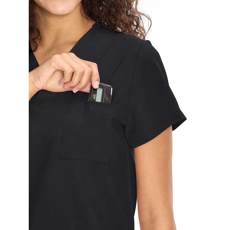 COZYFIT Scrub V-Neck Tops for Women, Soft Stretch Women's Tops