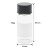 Kesell 10-Pack 10ml (0.338oz, 2.7dram) Clear Glass Vials with Lids