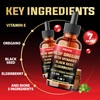 MILIVOL 7in1 Liquid Oregano Drops with Black Seed, Elderberry, Turmeric,