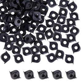 SUPERFINDINGS 100Pcs Safety Eyes Plastic Craft Crochet Eyes Washers 29mm Toys' Eyelid Fit for Amigurumi 3D Double Eyelid Buckles for Stuffed Animals DIY Puppet Teddy Bear Toys' Doll Making Supplies