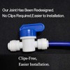 Lemoy Equal Straight OD Tube Ball Valve Quick Connect Fitting