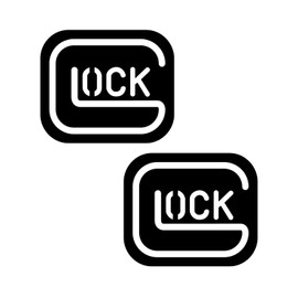 Safe Action Gun Pistol Perfection 4" x 5" Vinyl Decal Sticker - Perfect for Vehicle: Cars, Trucks, Lockers, Water Bottles, Flasks, Laptops, Military Veterans (2-Pack | Black)