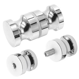 Aoyswuz Pack of 2 Shower Door Knobs, 30 mm, Stud Waterproof Shower Door Handles, Double-Sided, Shower Handle Fittings, Door Handle for Shower Door, Glass Doors