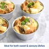 ebake Aluminium Foil Tin Cups - 50Pack Reusable Cupcake Cases