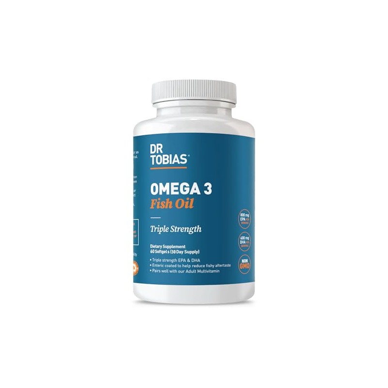 Dr. Tobias Aceite De Pescado Omega 3, 2000 Mg De