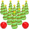 Ceenna 12 Pcs Christmas Bowling Set Inflatable Christmas Tree Bowling